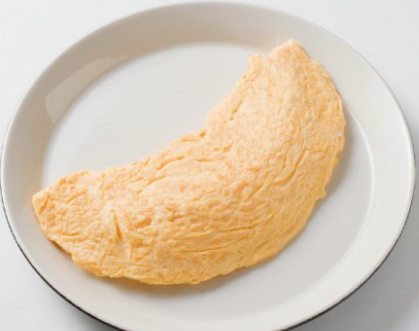 Espárragos verdes con tortilla francesa.